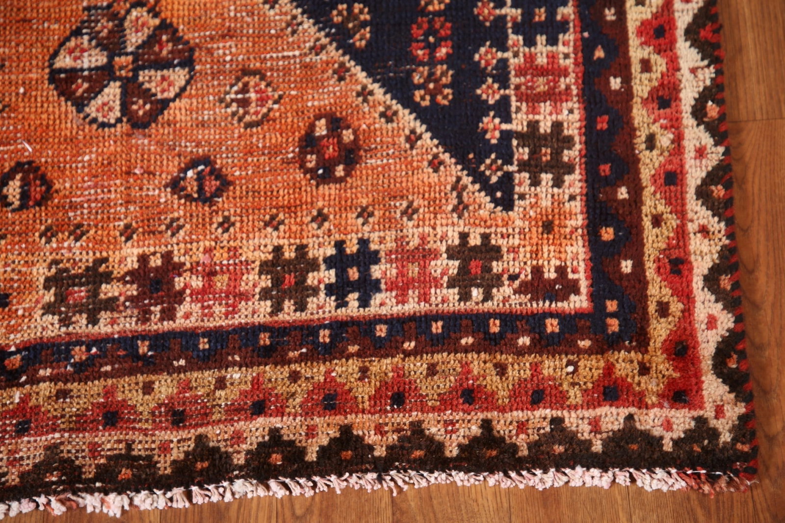 Vegetable Dye Animals Tribal Qashqai Persian Rug 3x6 - 7