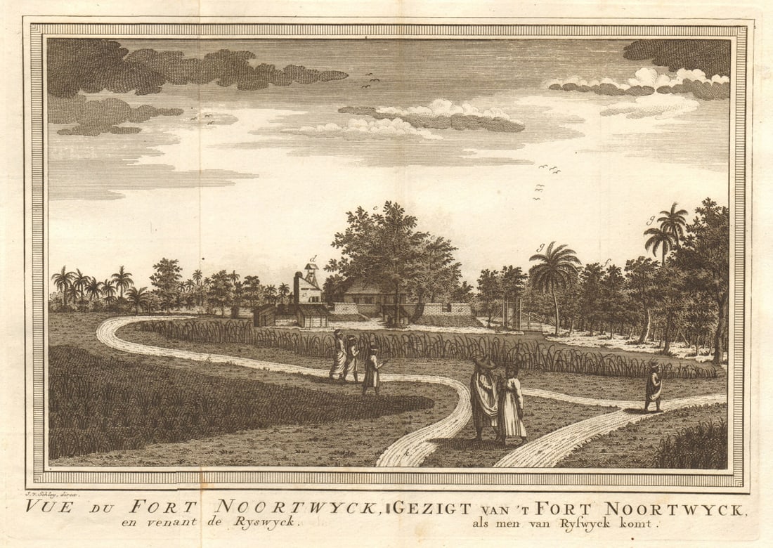 Vue du Fort Noortwyck' #1. Pasar Baru, Batavia/Jakarta. Razed 1808. SCHLEY 1763: Title: Vue du Fort Noortwyck' #1. Pasar Baru, Batavia/Jakarta. Razed 1808. SCHLEY 1763 Description: Vue du Fort Noortwyck en venant de Ryswyck [View of Fort Noortwyck approaching from Fort Rijswijk].