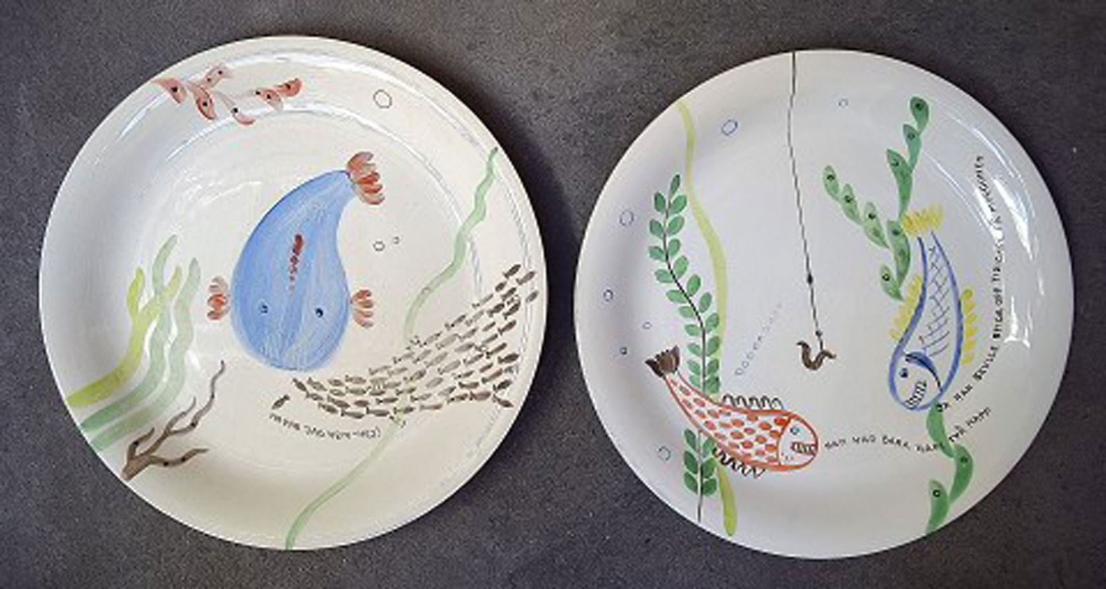 Stig Lindberg for Gustavsberg "Löja/Loja" 8 plates. - 5