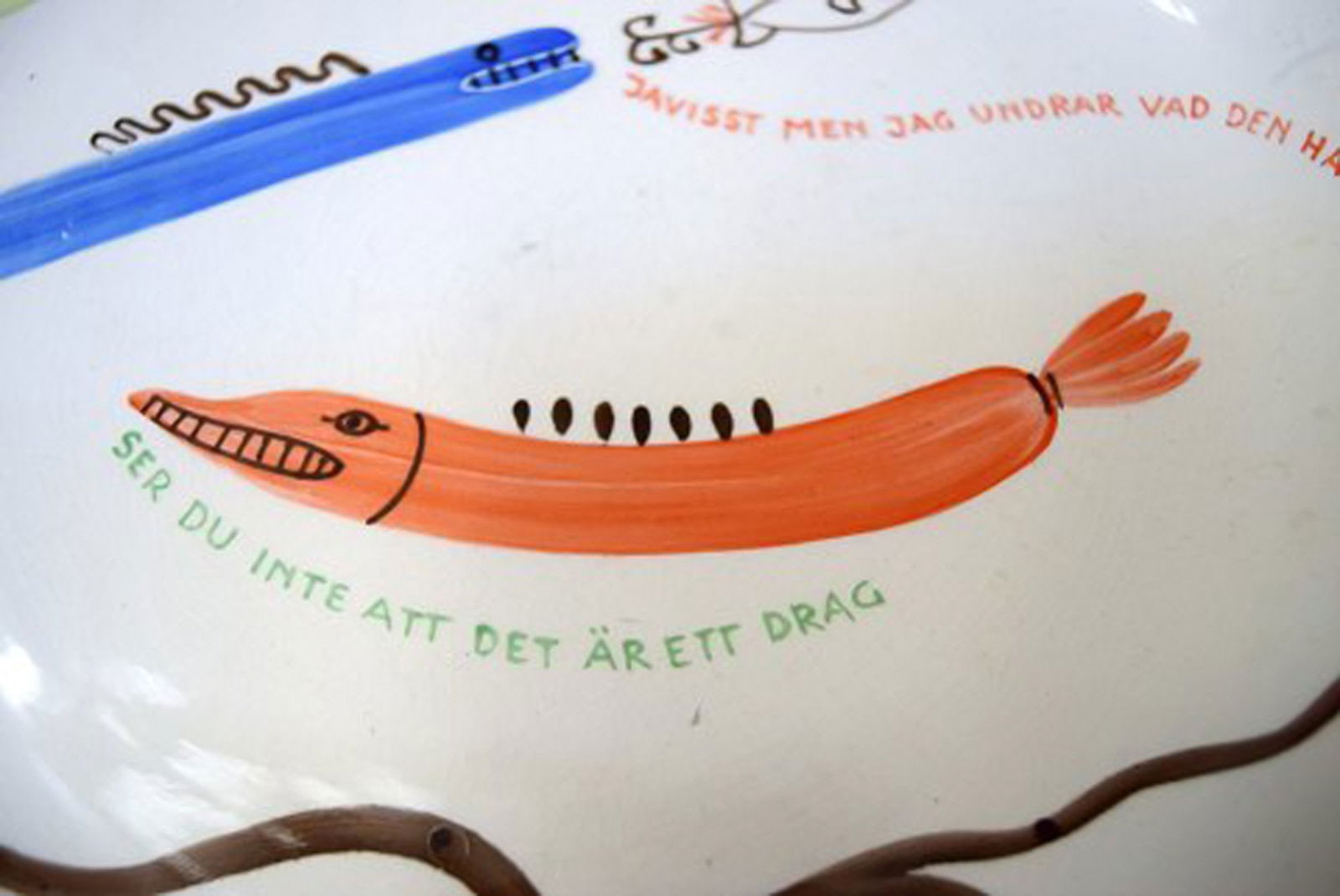 Stig Lindberg for Gustavsberg "Löja/Loja" 8 plates. - 7