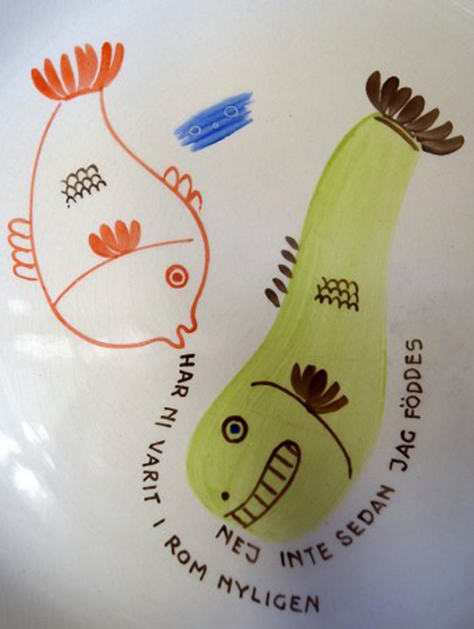 Stig Lindberg for Gustavsberg "Löja/Loja" 8 plates. - 9