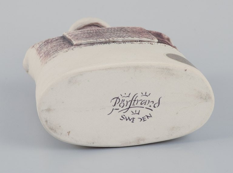 Suzanne Öhlén (born 1953) for Rörstrand, Sweden. Porcelain vase with glaze in brown - 7