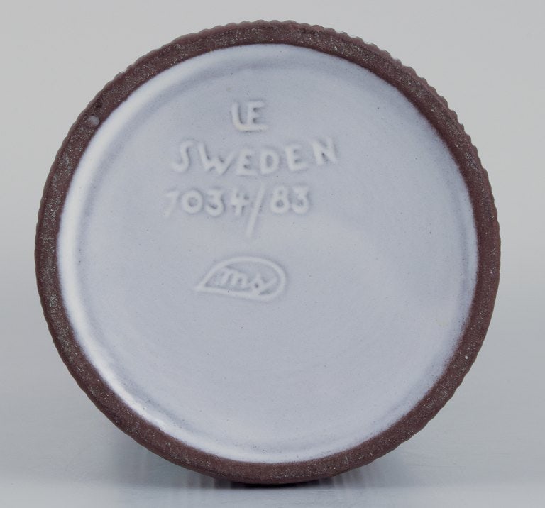 Mari Simmulson (1911-2000) for Upsala Ekeby, Sweden. Ceramic vase with floral motifs. - 8