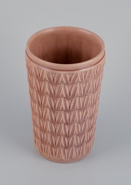 Ewald Dahlskog for Bo Fajans, Sweden. Ceramic vase with geometric pattern. - 3