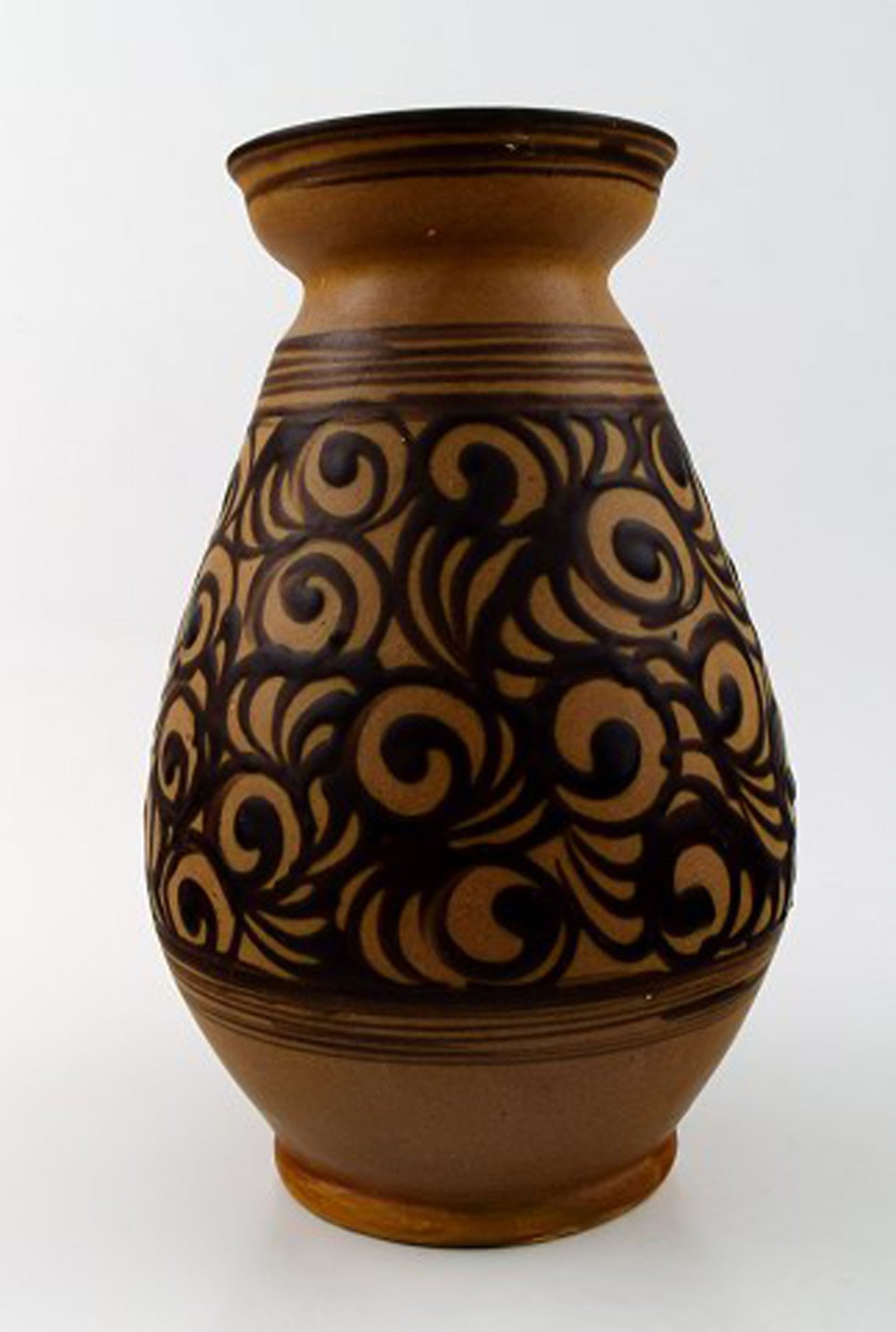 Kähler, Denmark, glazed stoneware vase. 1930 s. - 2
