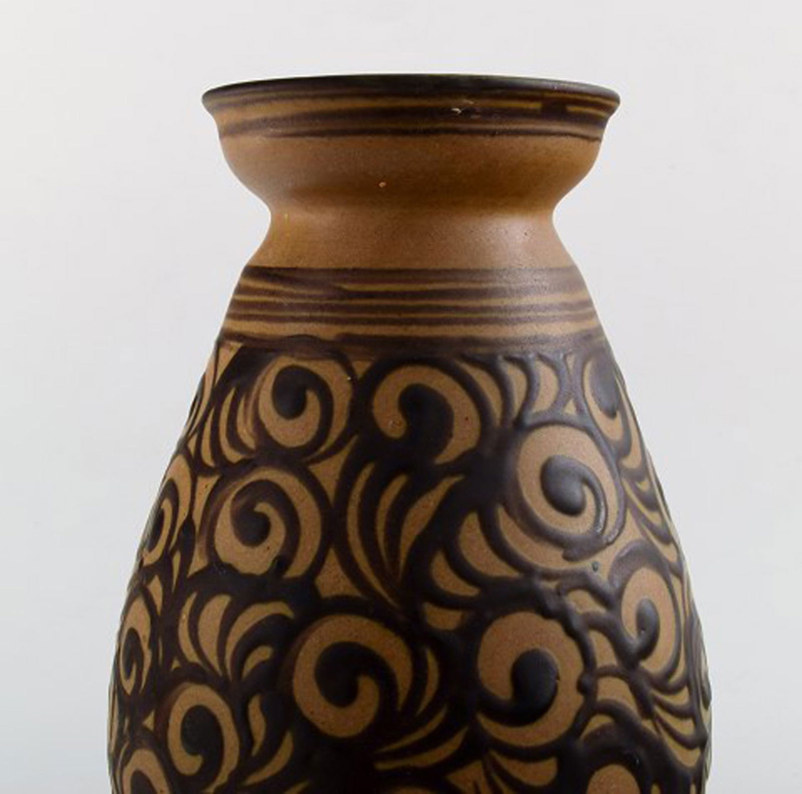 Kähler, Denmark, glazed stoneware vase. 1930 s. - 3
