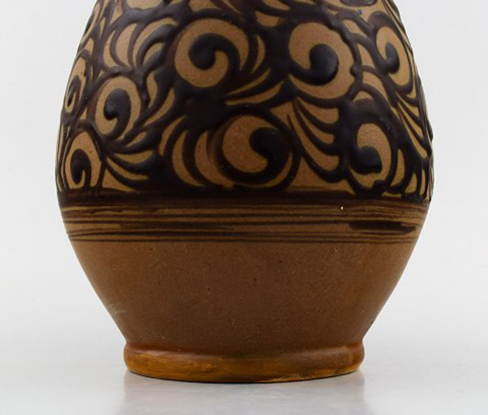 Kähler, Denmark, glazed stoneware vase. 1930 s. - 4