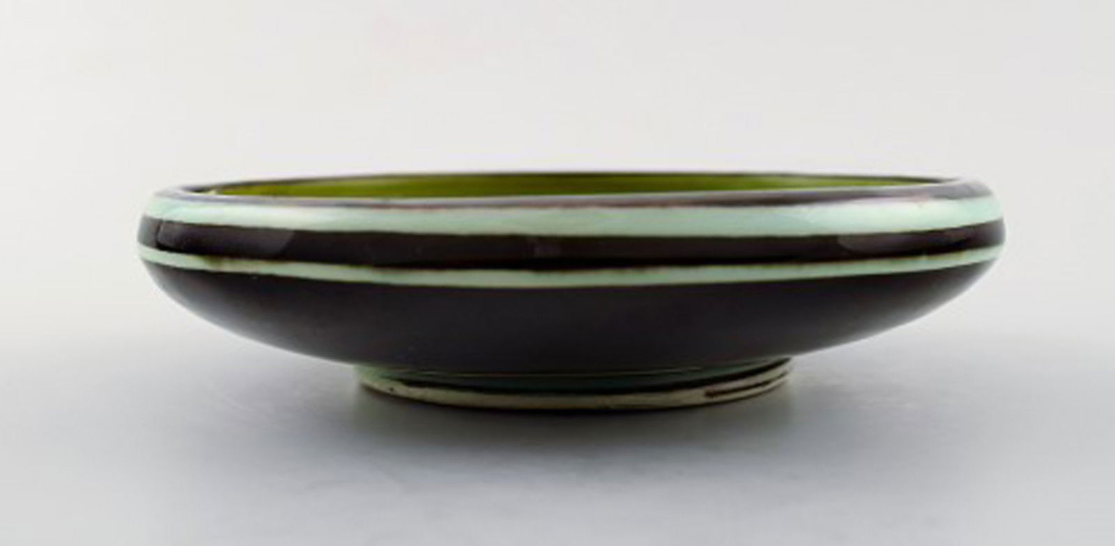 Kähler, Denmark, glazed stoneware bowl. Approximately 1940s. - 2