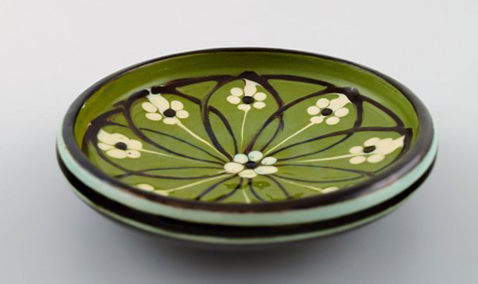 Kähler, Denmark, glazed stoneware bowl. Approximately 1940s. - 3