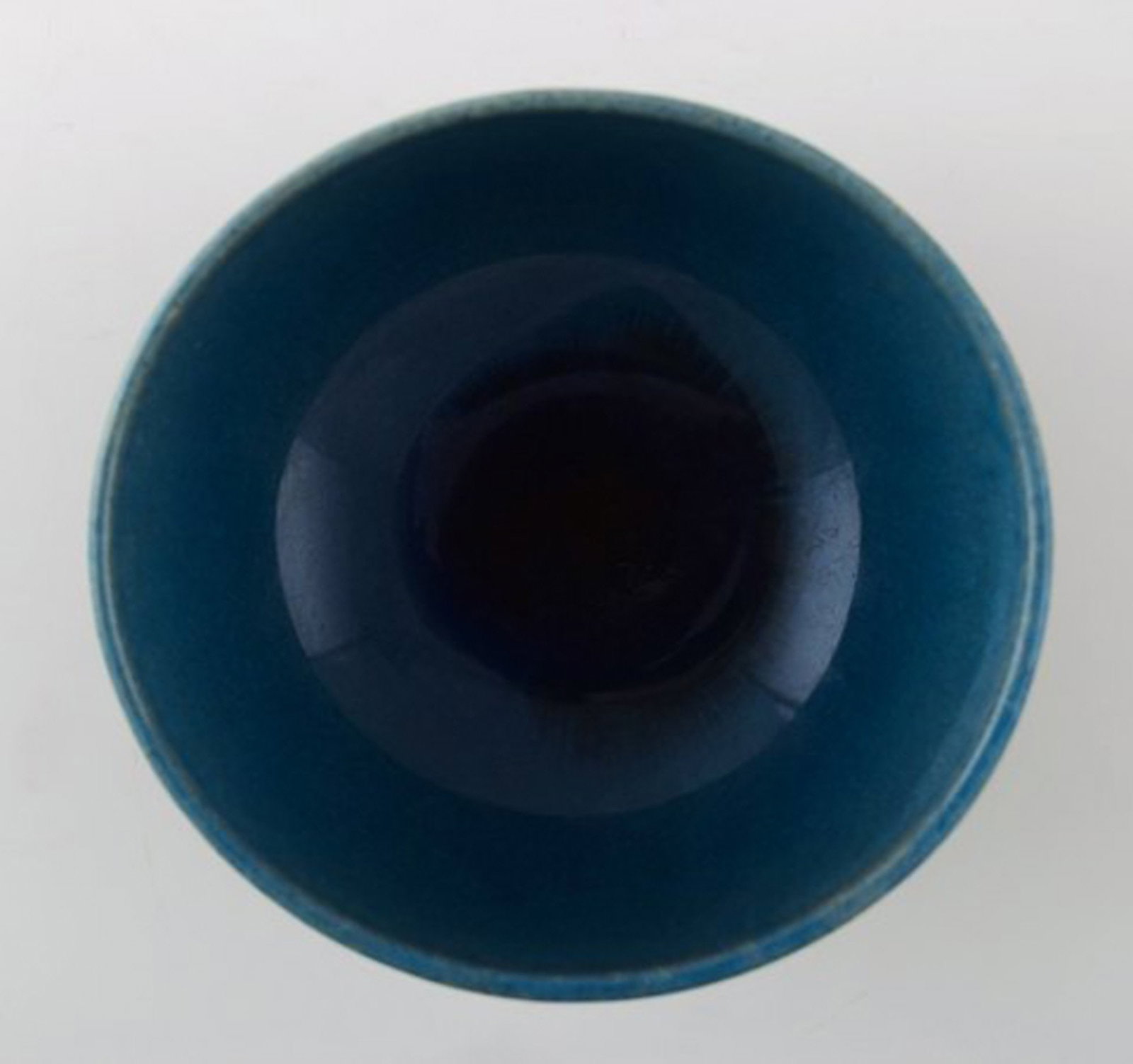 Kähler, HAK, glazed stoneware bowl. Nils Kähler. 1960s. - 4