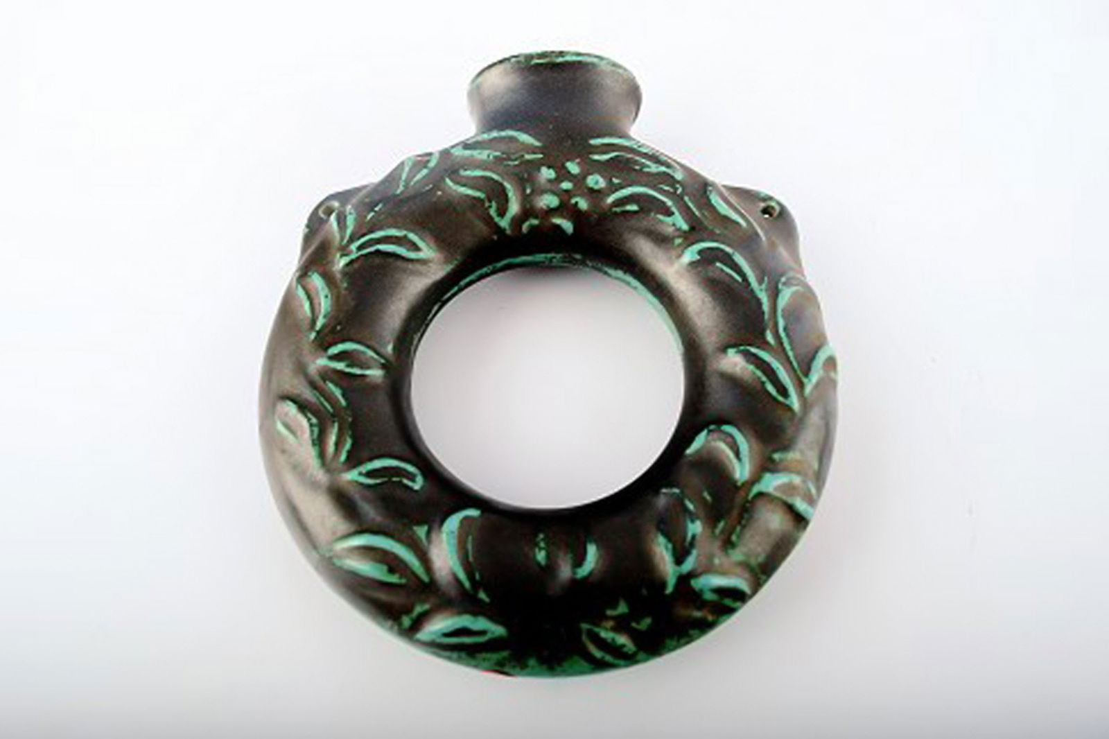 Danish, glazed stoneware wall vases. 2 pcs. in stock. - 2