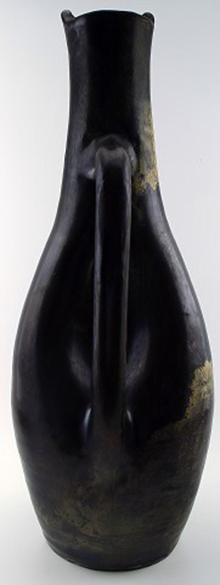 Monumental 68 cm. Vieux Biot, France art pottery jug/pitcher. - 2