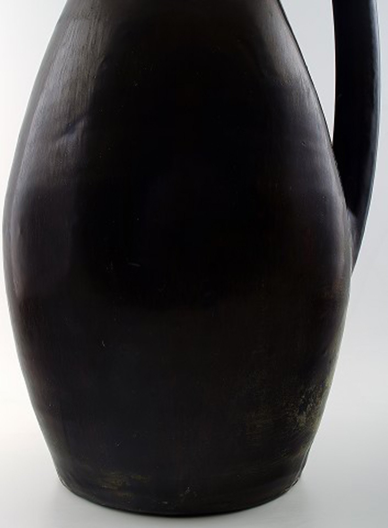 Monumental 68 cm. Vieux Biot, France art pottery jug/pitcher. - 5