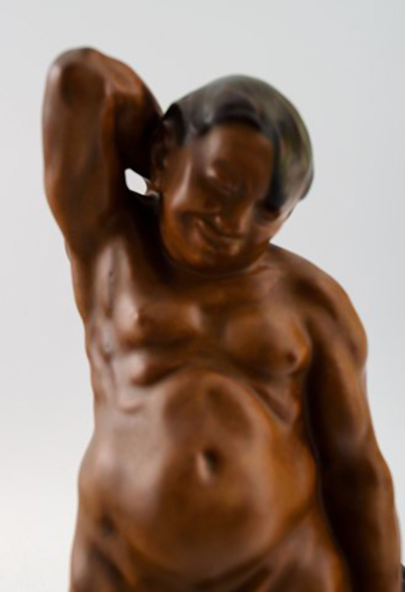 Bing & Grondahl Figurine of a man standing with grapes by Kai Nielsen. Model number 4025. From the - 4