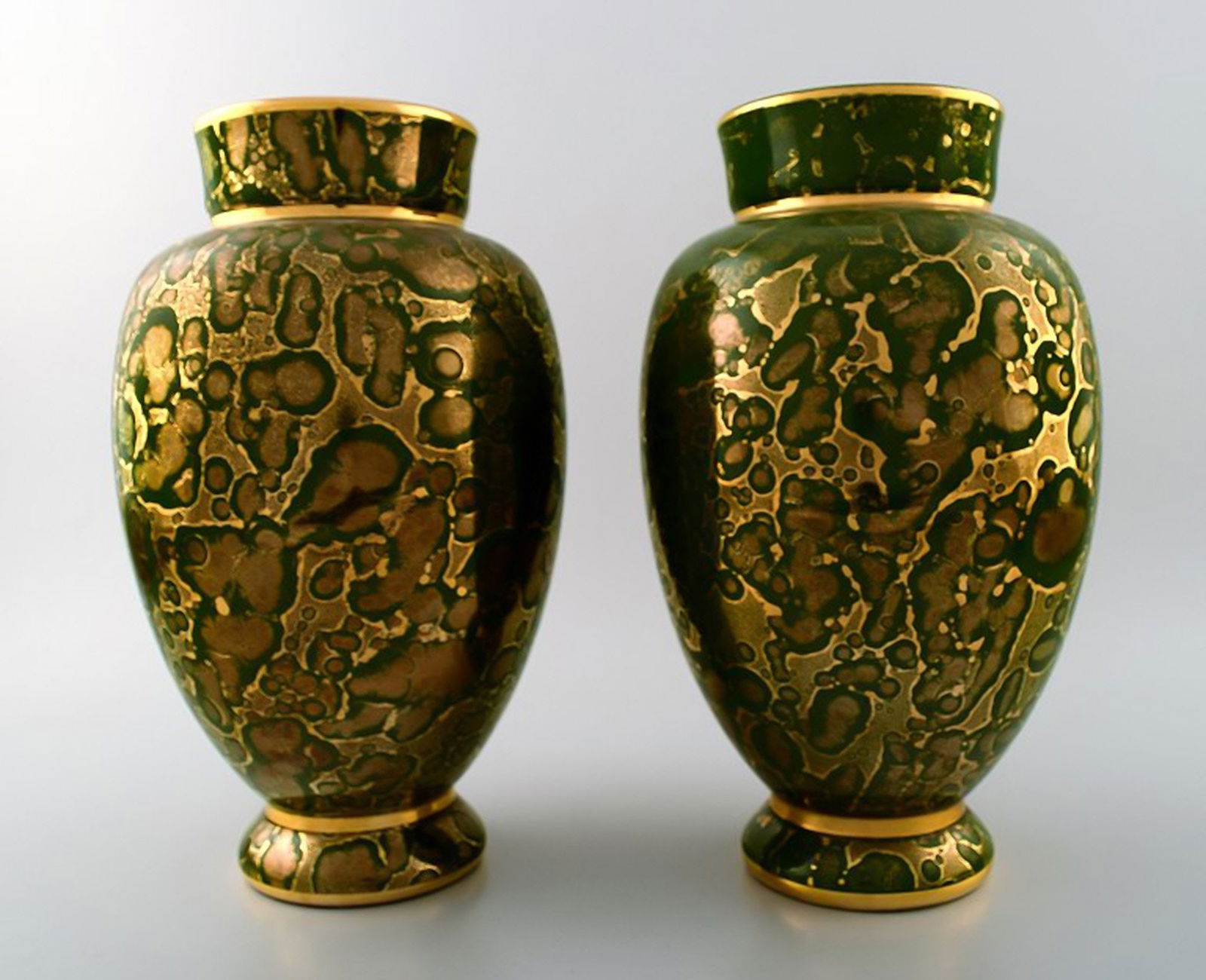 Sevres, France, a pair of Art Deco pottery vases. (1 of 9)