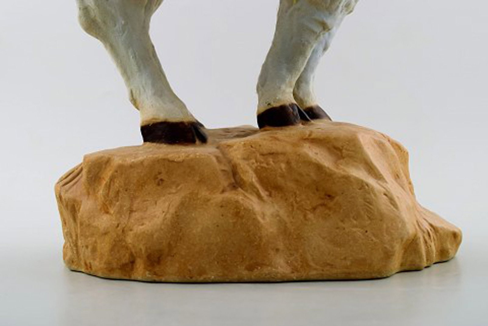 Rare B&G/Bing & Grondahl large muflon / wild sheep, figure in stoneware. Kuno Norvark (1913-1989) - 4