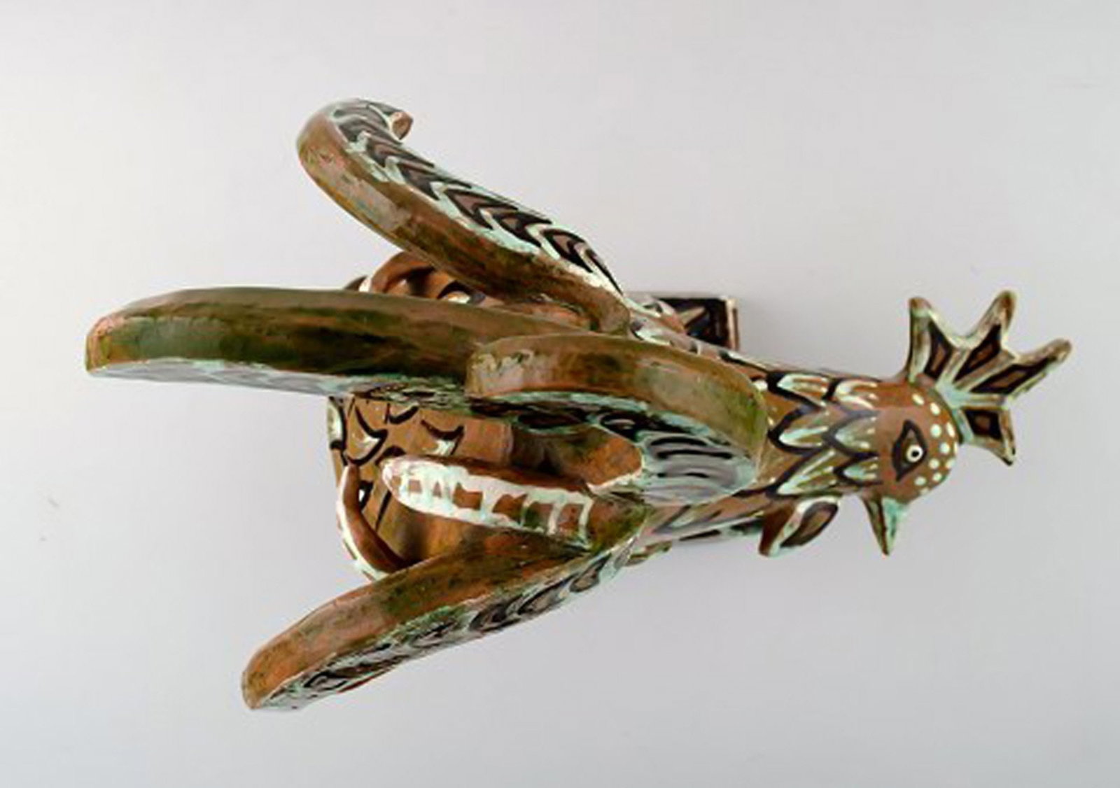 Helge Christoffersen Large unique figure of rooster. - 5