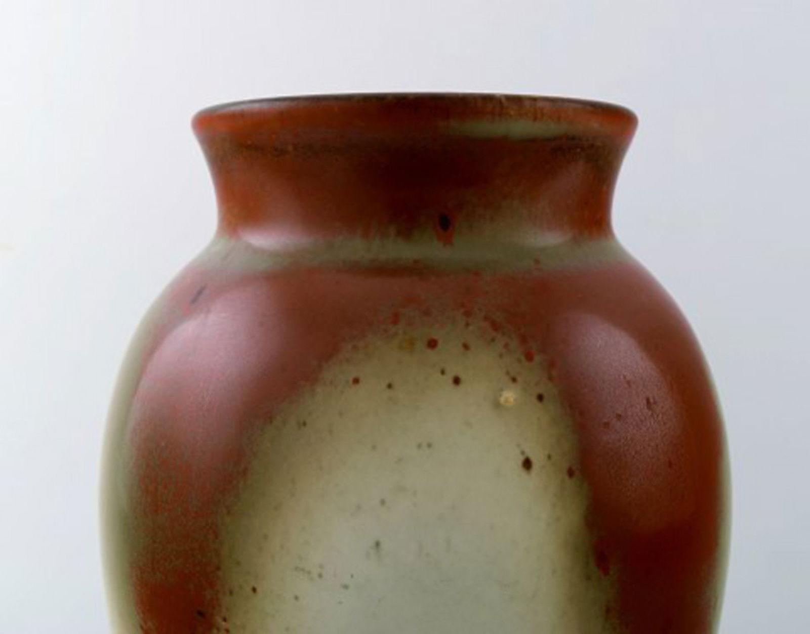 B&G, Bing & Grondahl, presumably Valdemar Pedersen stoneware vase. - 4