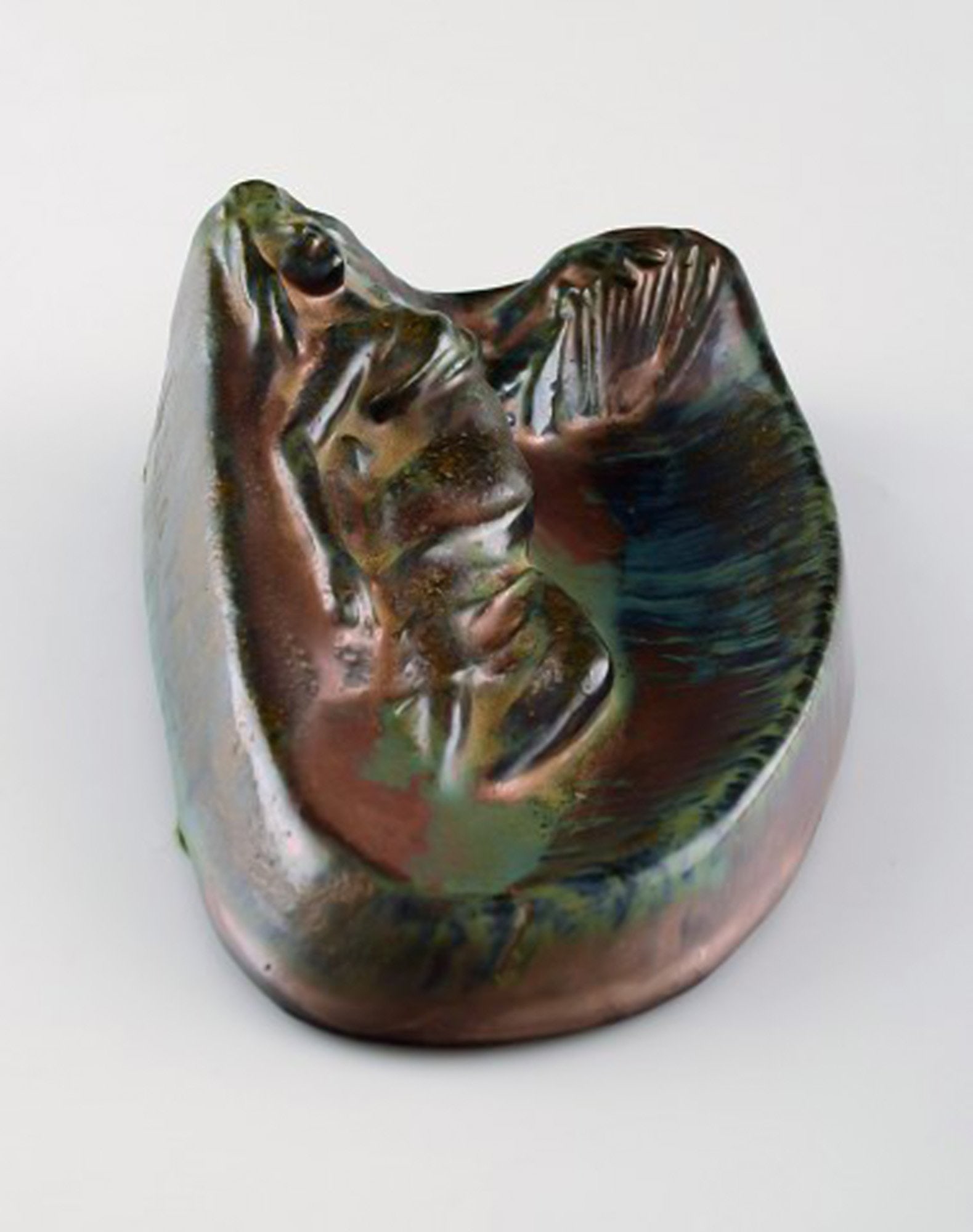 Jens Petersen (1890-1956) Dish "Ødda, 1933" in ceramics. - 2