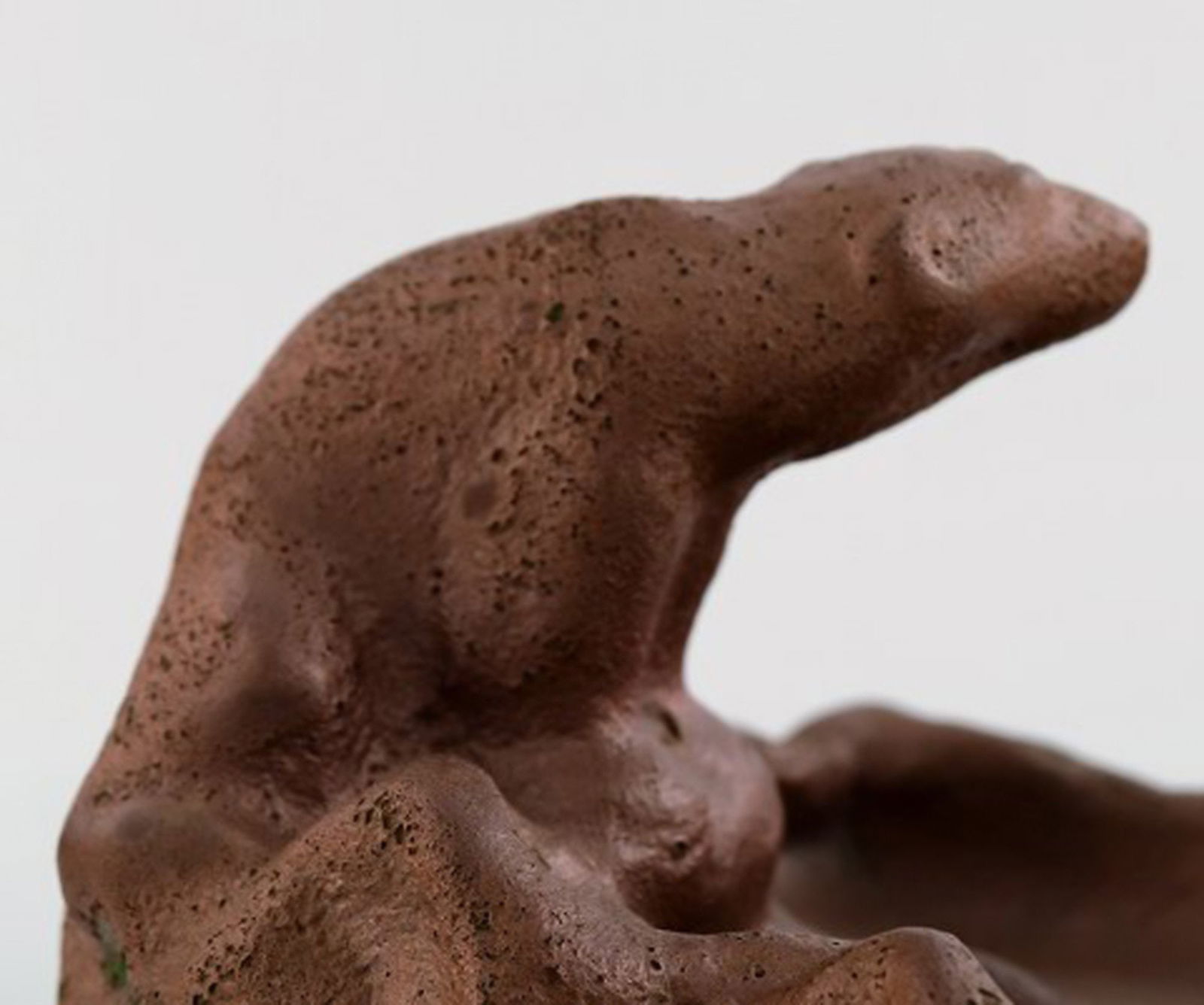 Søren Kongstrand 1872-1951. Denmark. Bowl with polar bear in luster glaze - 5