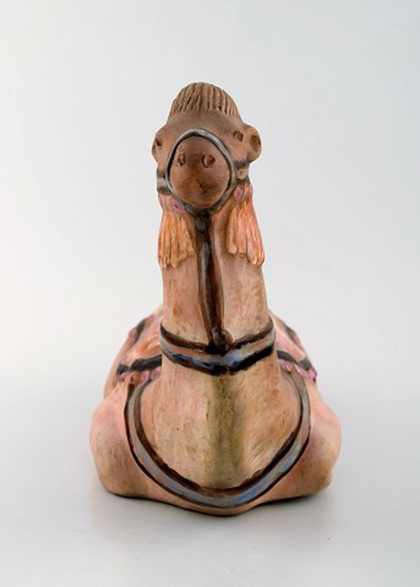 Rutebo Leksand, Sweden. Large money box in shape of a camel in glazed stoneware / ceramics. 1970's. - 2