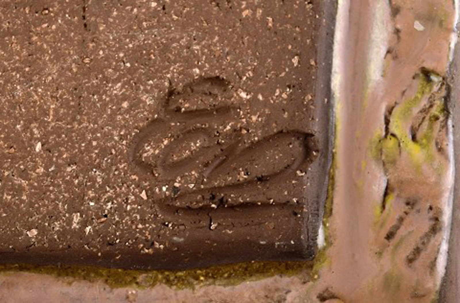 Swedish ceramist. Glazed ceramic wall plaque with bird motif. 1960's. - 5