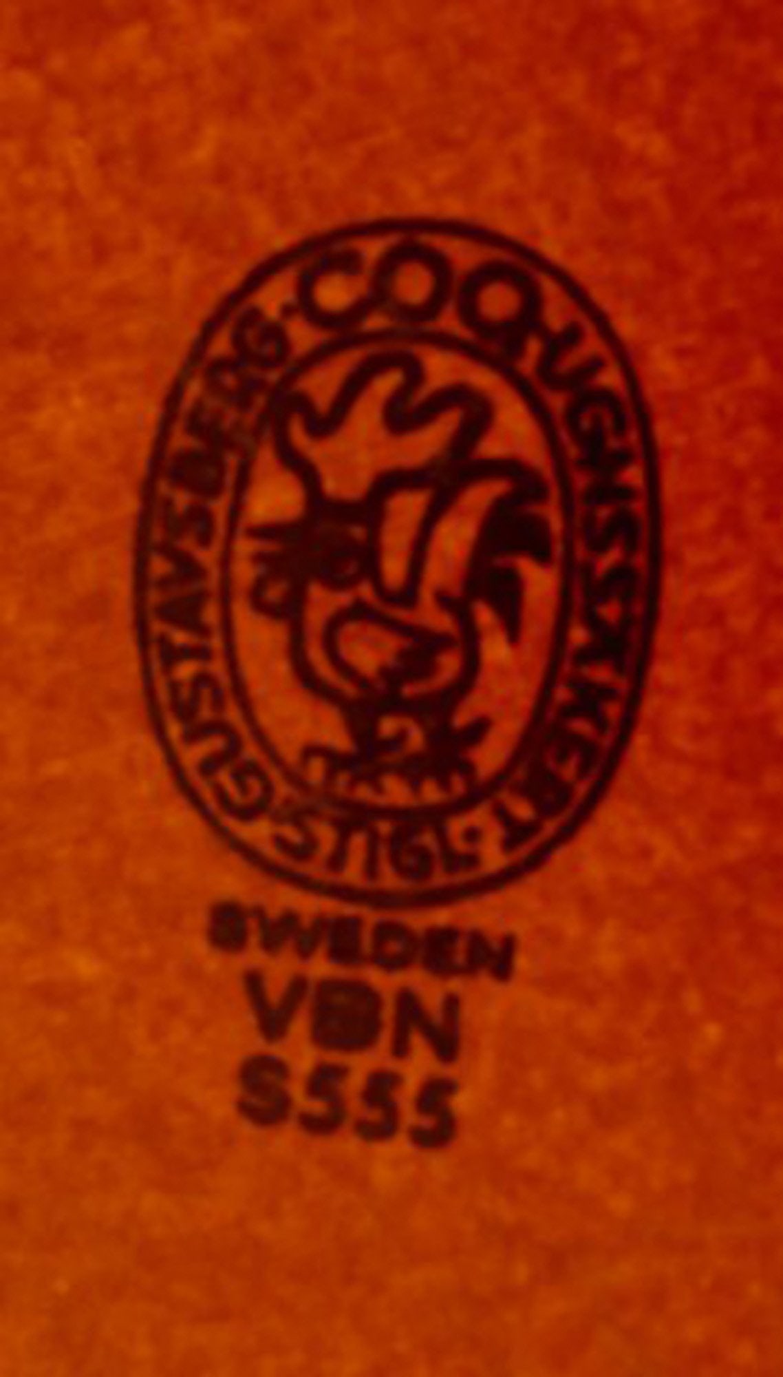 Stig Lindberg for Gustavsberg. Large "Coq" ovenproof tray in glazed stoneware. Rustic design, - 6