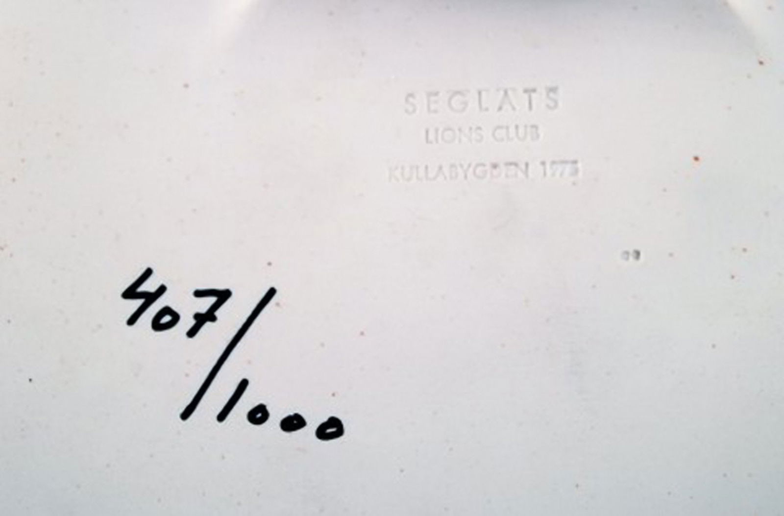 Yngve Blixt (1920-1981) Sweden. Wall plaque in glazed stoneware decorated with sailboat. 1970's. - 5