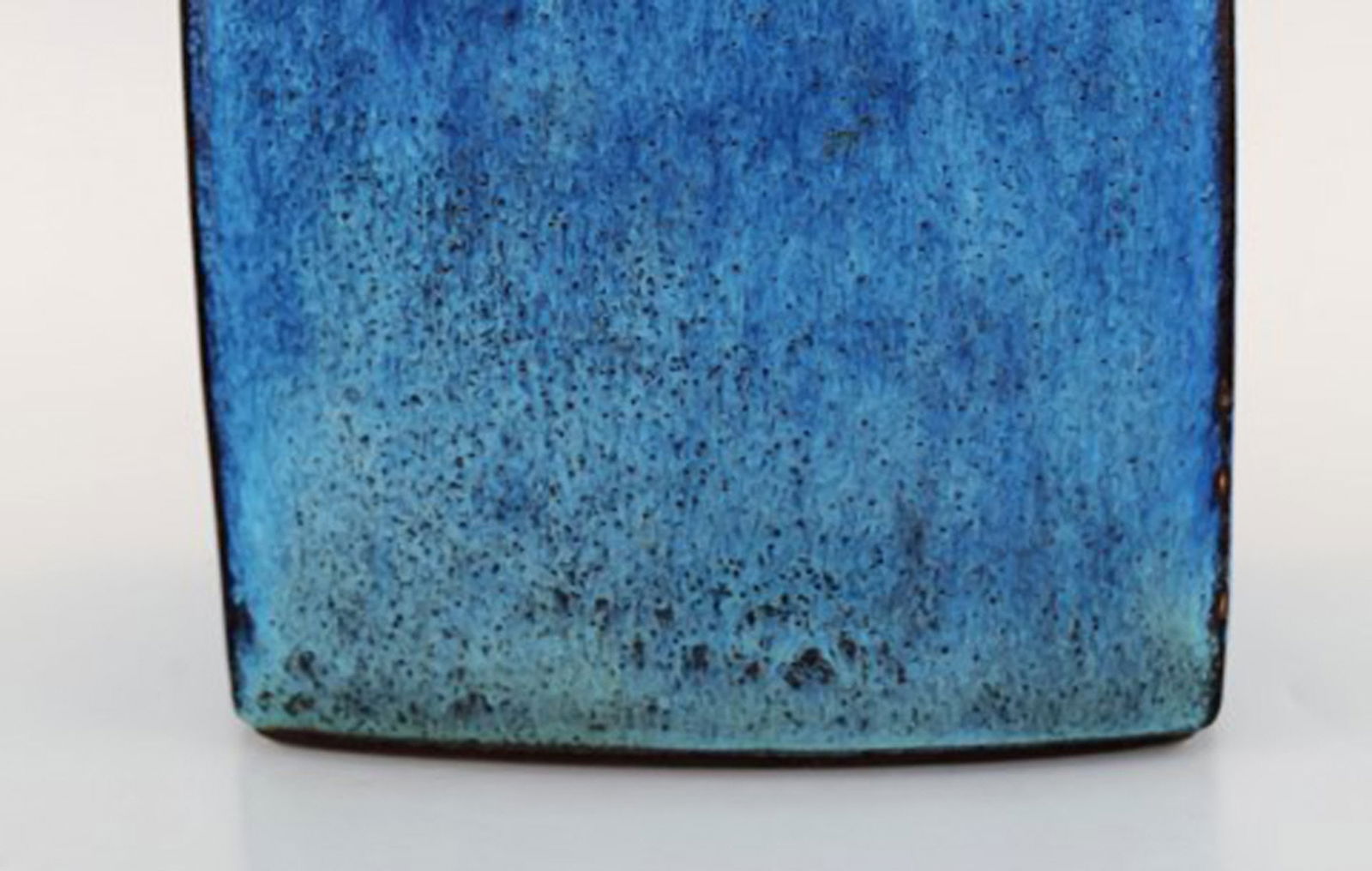 Stogo, Denmark. Stylish vase in glazed ceramics. Beautiful glaze in turquoise shades. 1960 / 70's. - 6