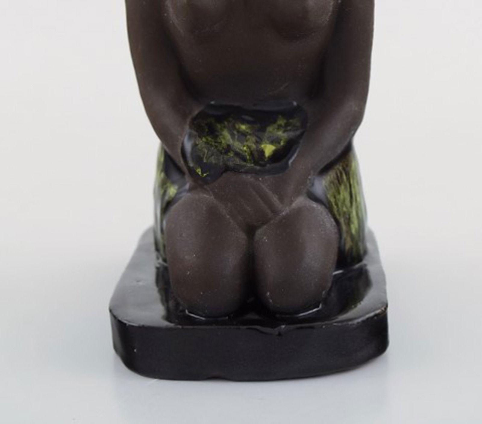 Bengt Wall, Sweden. Balinese girl in raw and glazed ceramics. 1950's. - 3