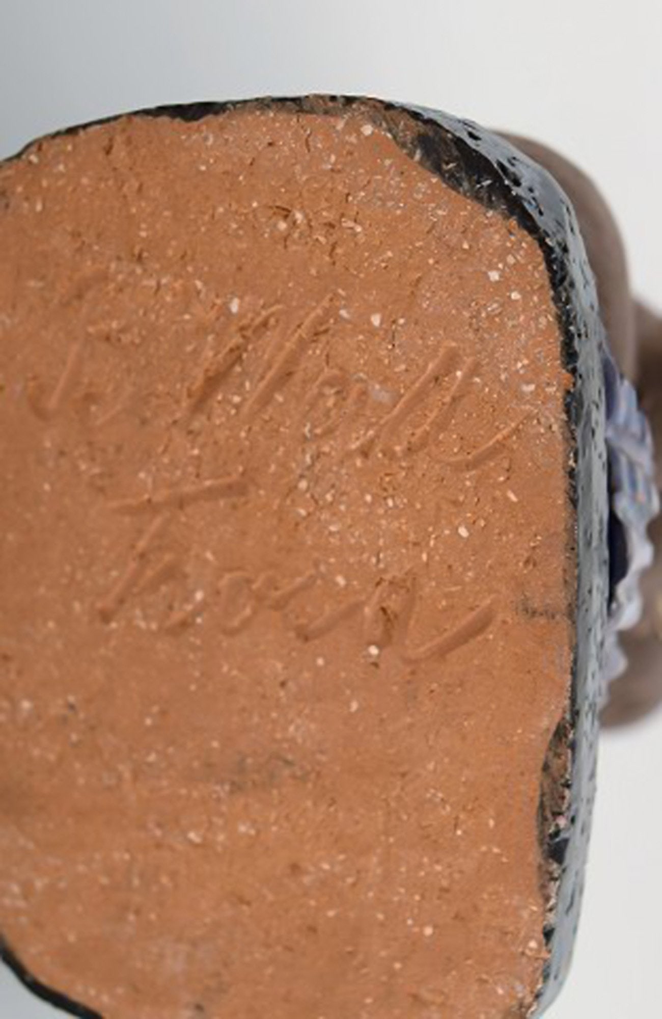 Bengt Wall, Sweden. Balinese girl in raw and glazed ceramics with gold decoration. 1950's. - 7