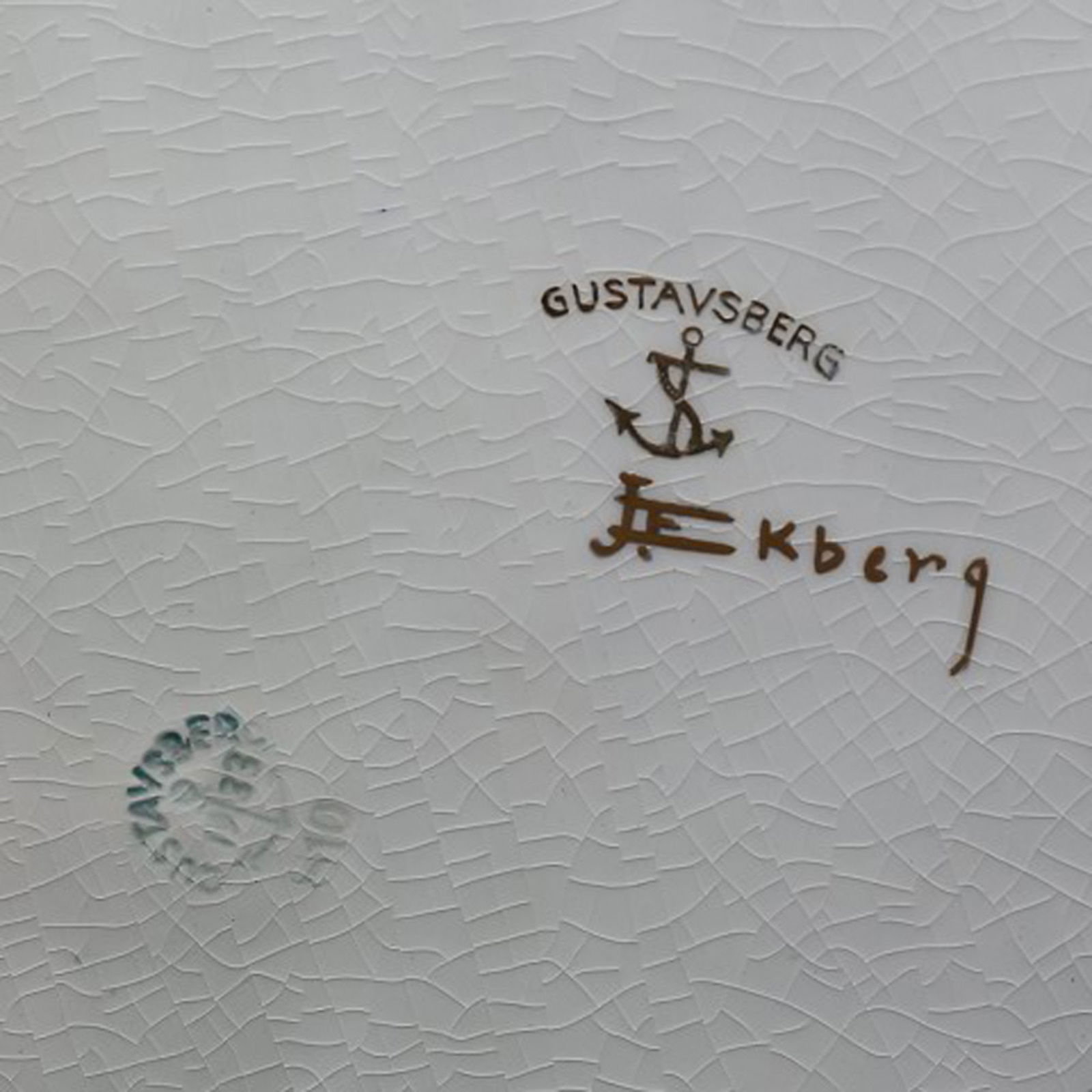 Josef Ekberg, Gustavsberg, large platter. - 2