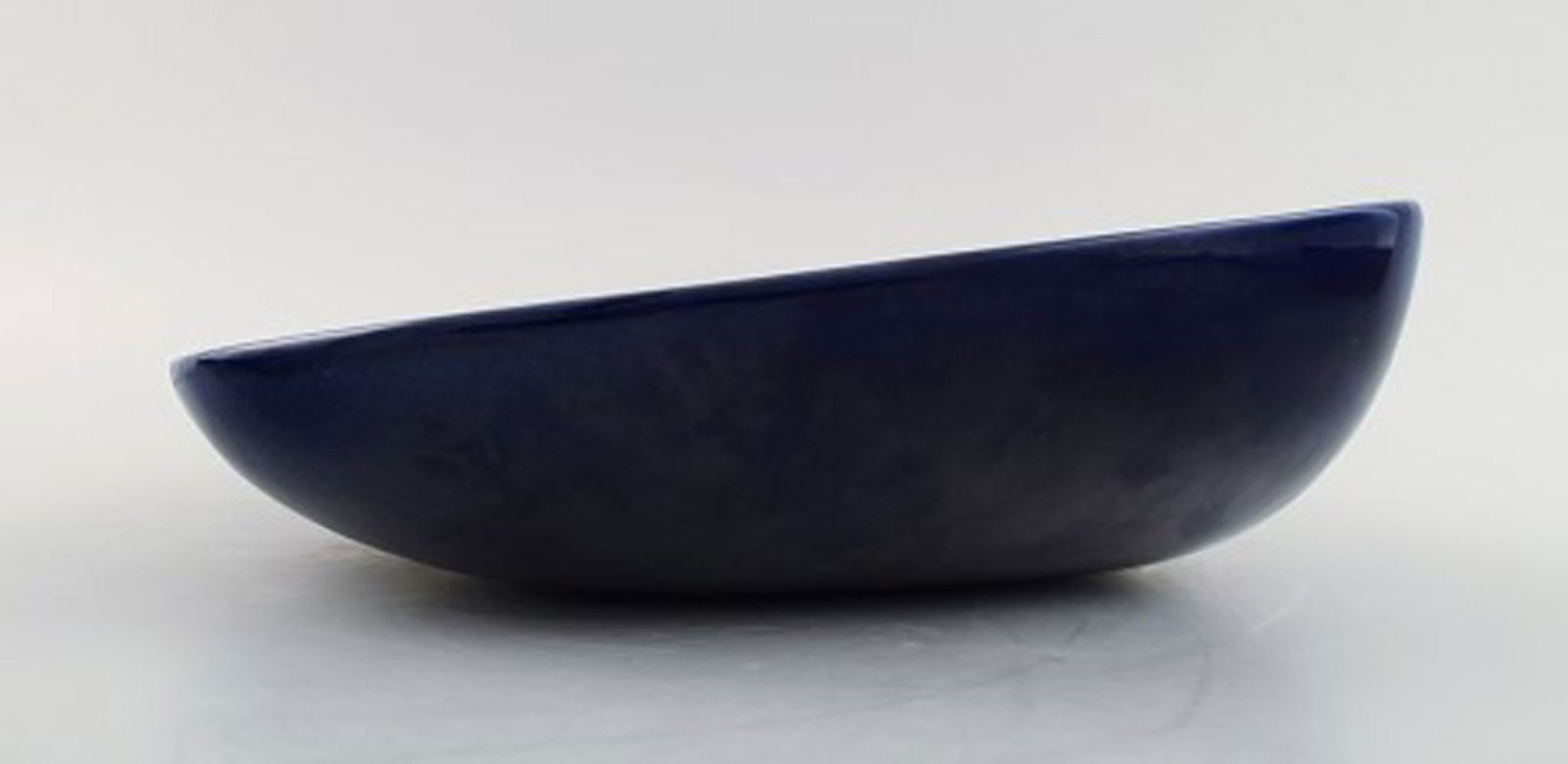 Gefle, Bo fajans bowl in modern design, blue-glazed. - 4