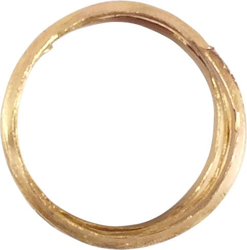VIKING COIL RING, 9TH-10TH CENTURY, SIZE 10 - 2
