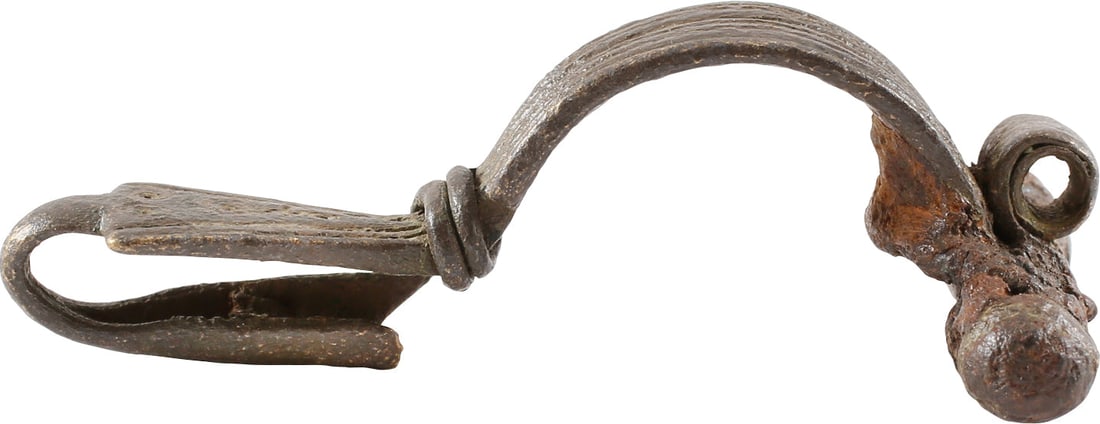FINE ROMAN FIBULA, LATE 2ND-5TH CENTURY AD - 2