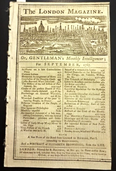 1767 Magazine Elizabeth Brownrigg Execution Map - 4