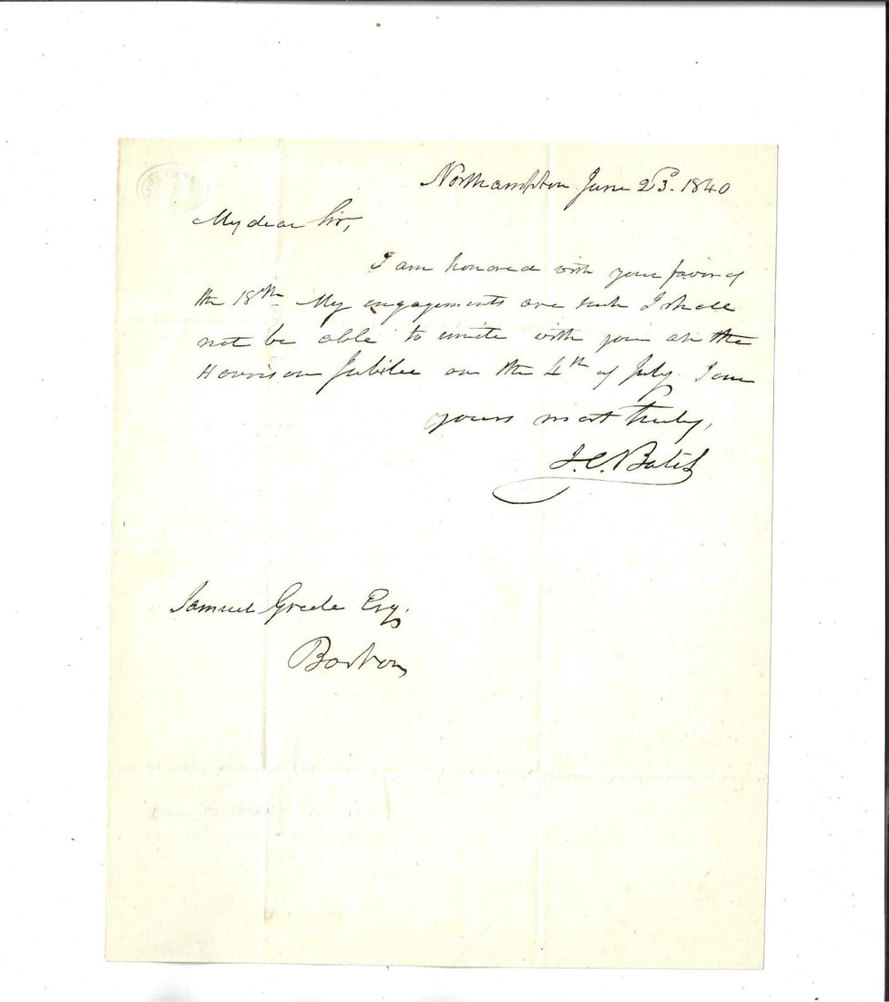 1840 Two Letters Whigs Harrison Log Cabin Convention - 2