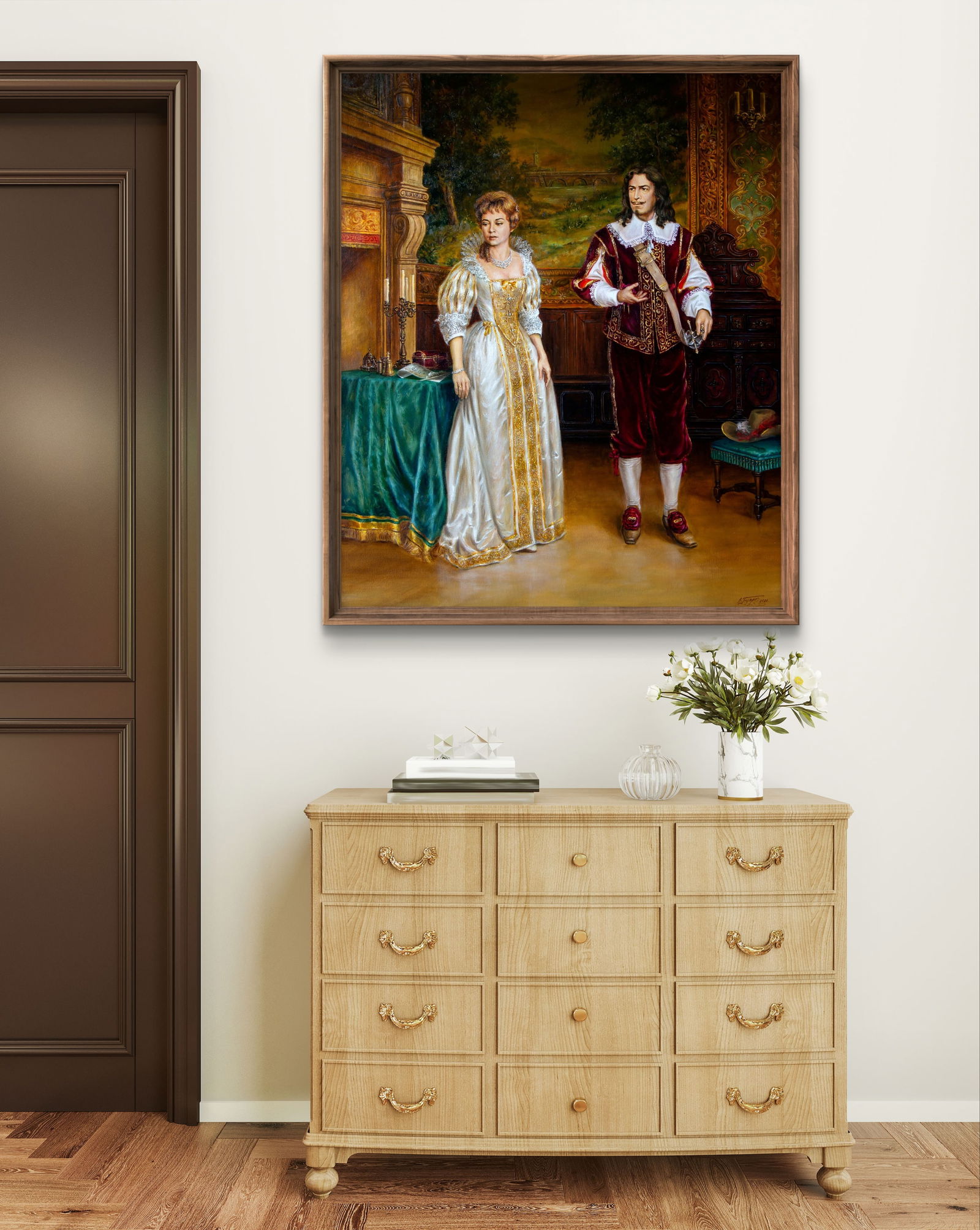 Oil painting And don't forget the pendants Valeriy Bulat - 2