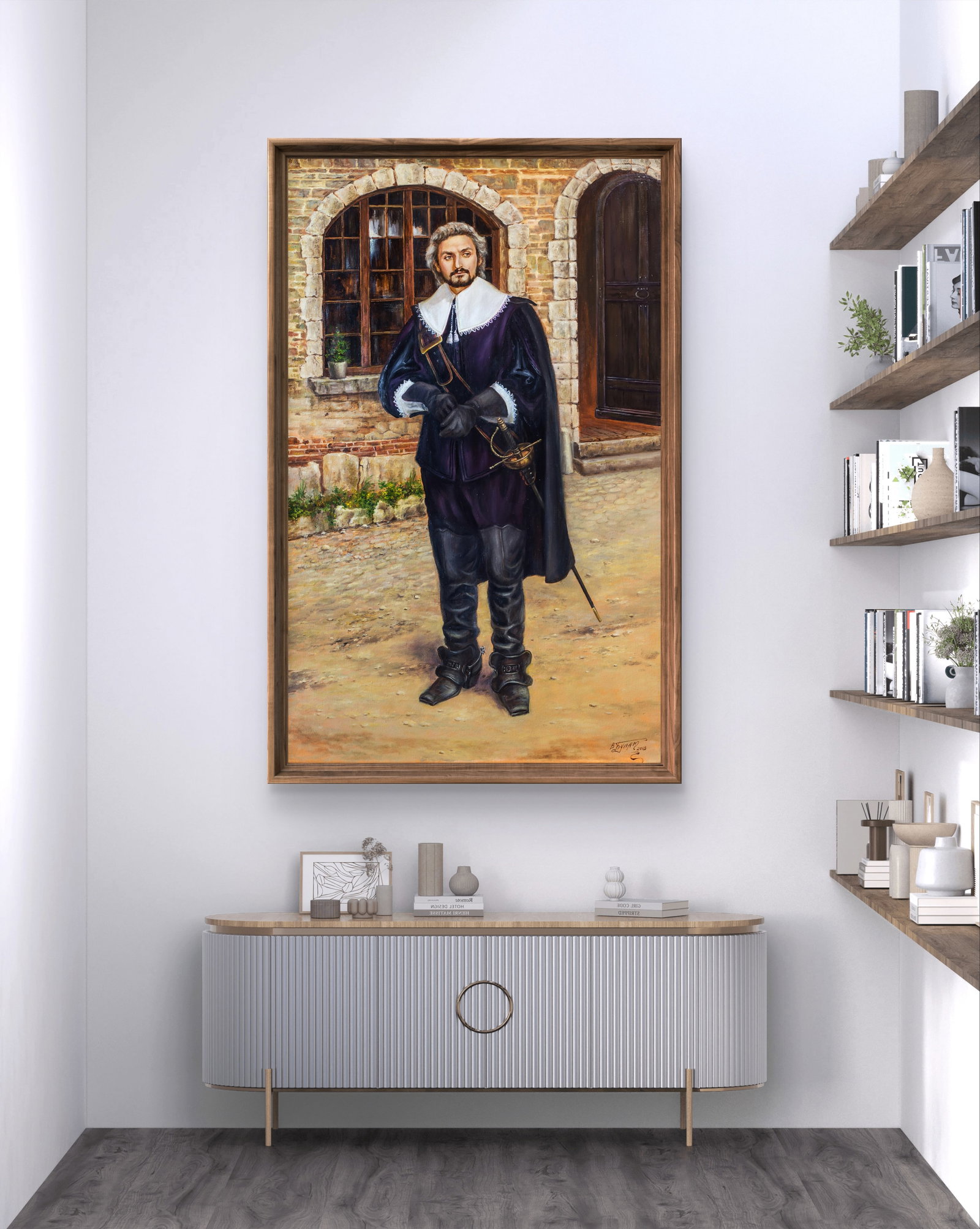 Oil painting I rarely laugh Valeriy Bulat - 3