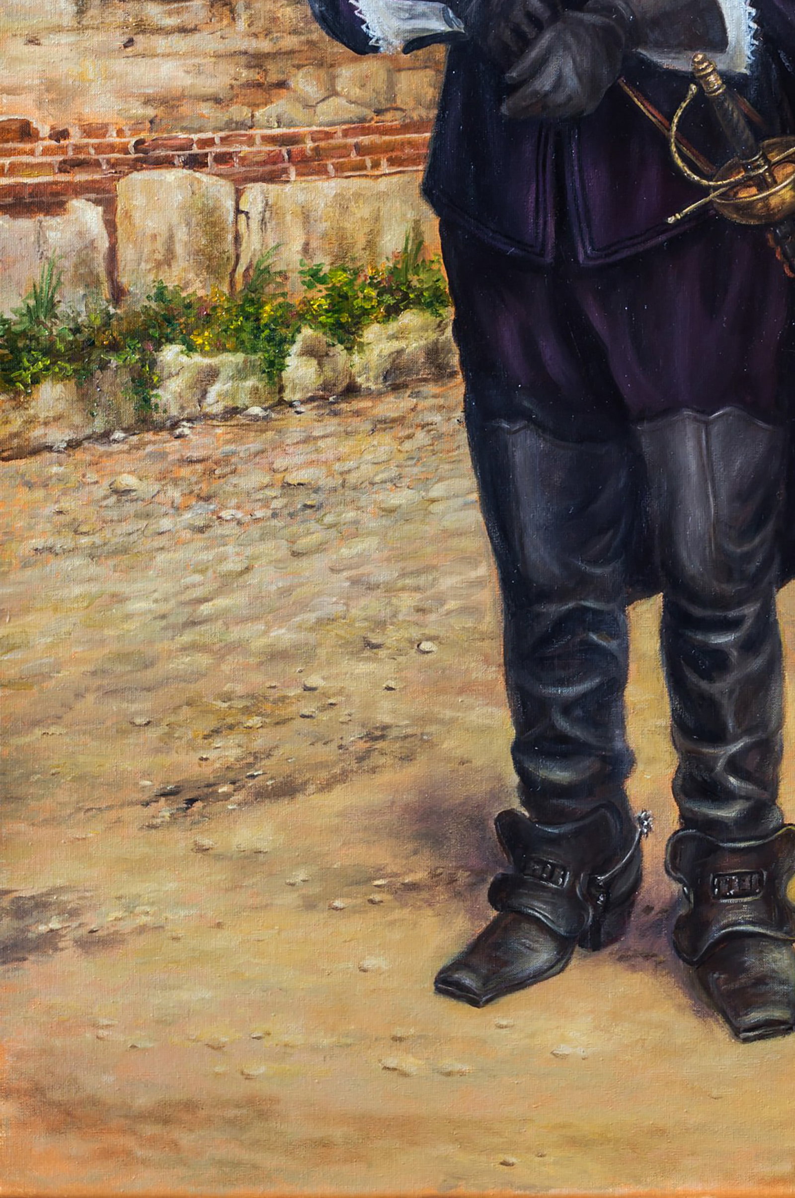 Oil painting I rarely laugh Valeriy Bulat - 6