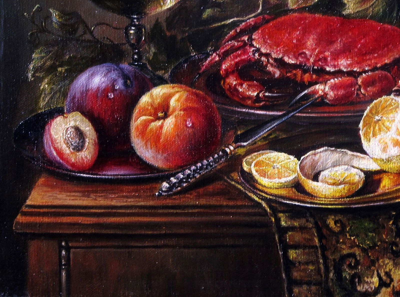 Oil painting Still life with a crab Valeriy Bulat - 6