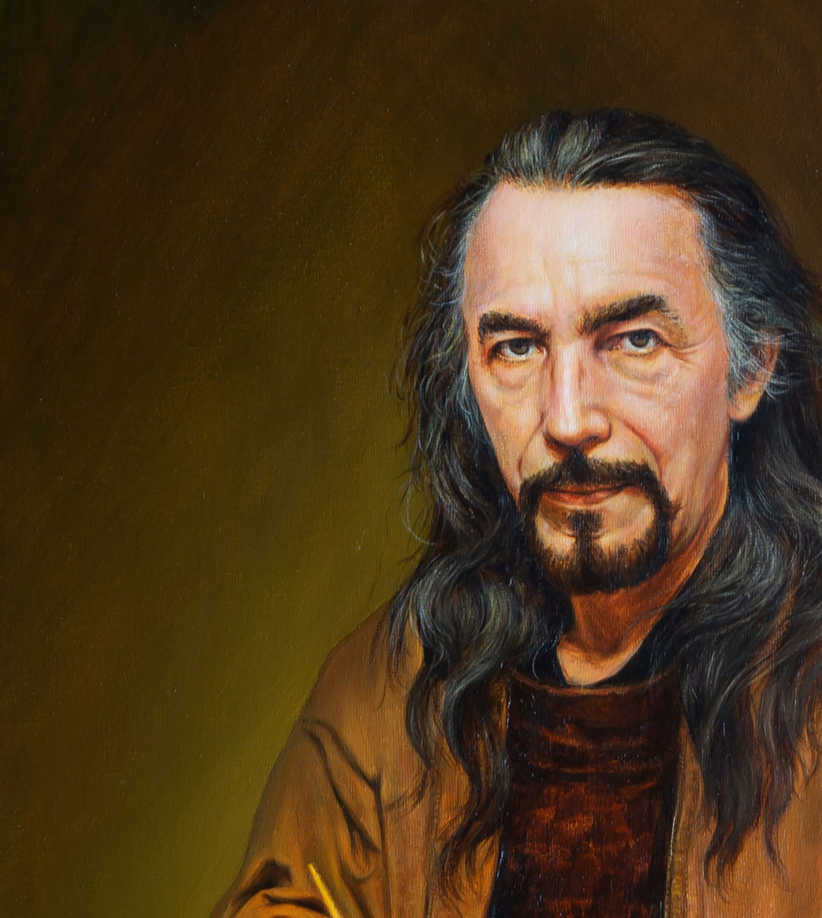 Oil painting An artist at work Valeriy Bulat - 4