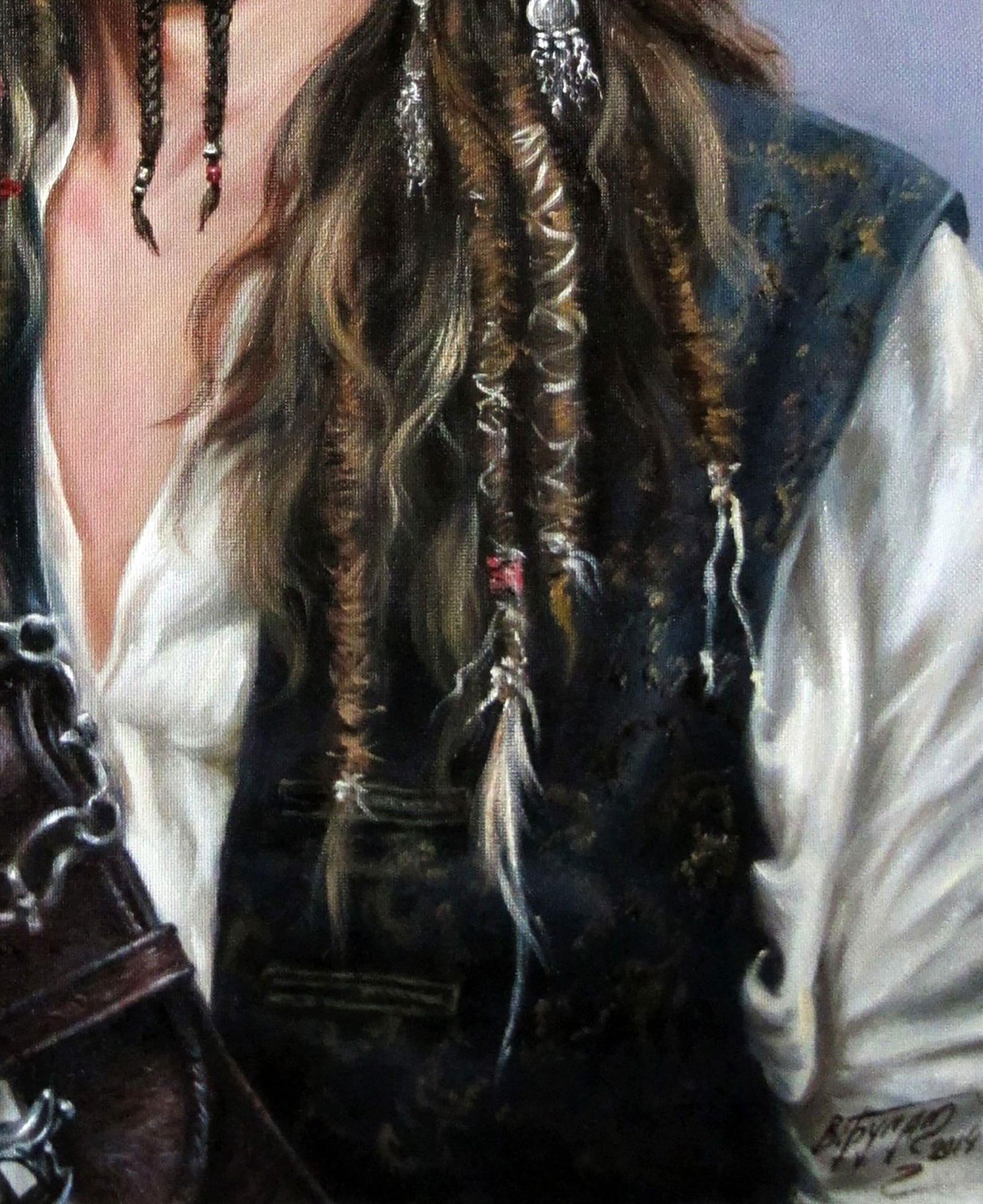 Oil painting Self-portrait as Jack Sparrow Valeriy Bulat - 7