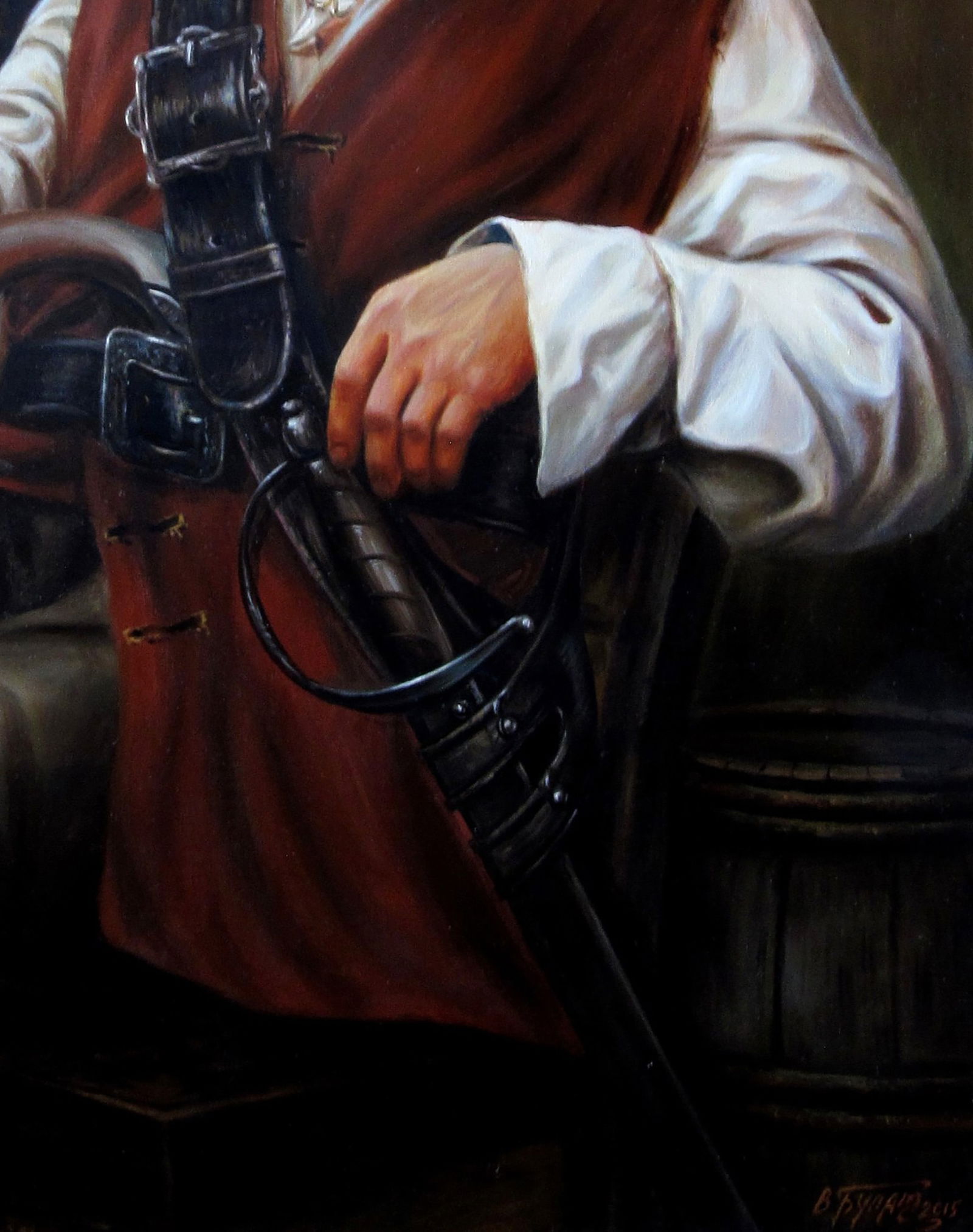 Oil painting The course is the same, The same path Valeriy Bulat - 7