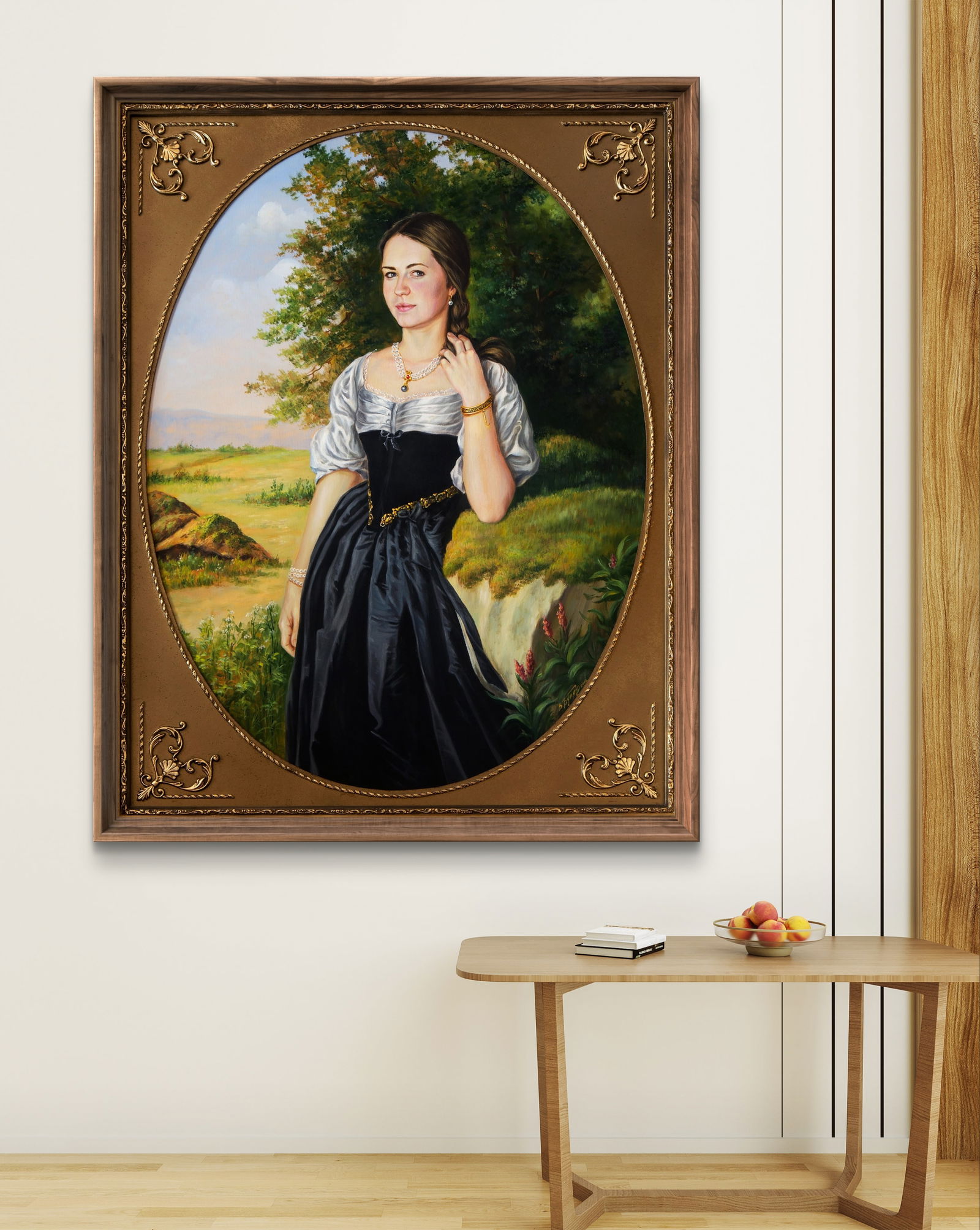 Oil painting Portrait of Maria Valeriy Bulat - 2