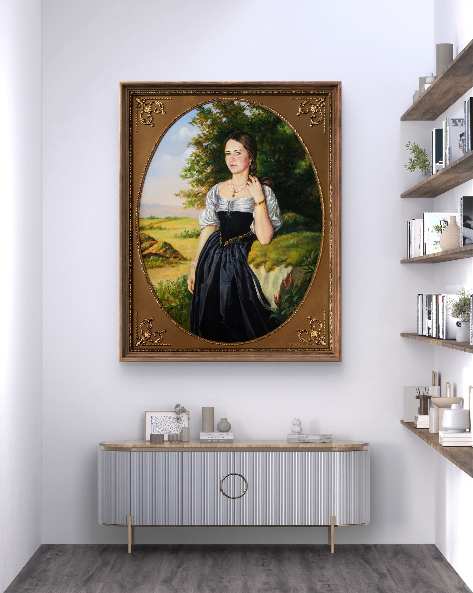 Oil painting Portrait of Maria Valeriy Bulat - 3