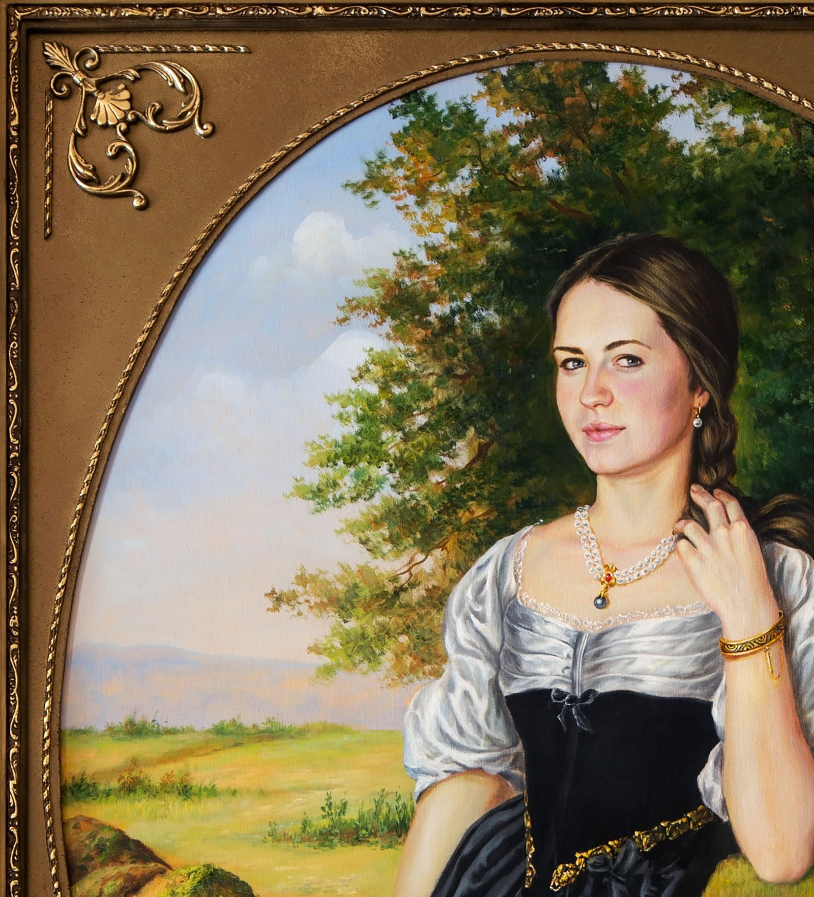 Oil painting Portrait of Maria Valeriy Bulat - 4