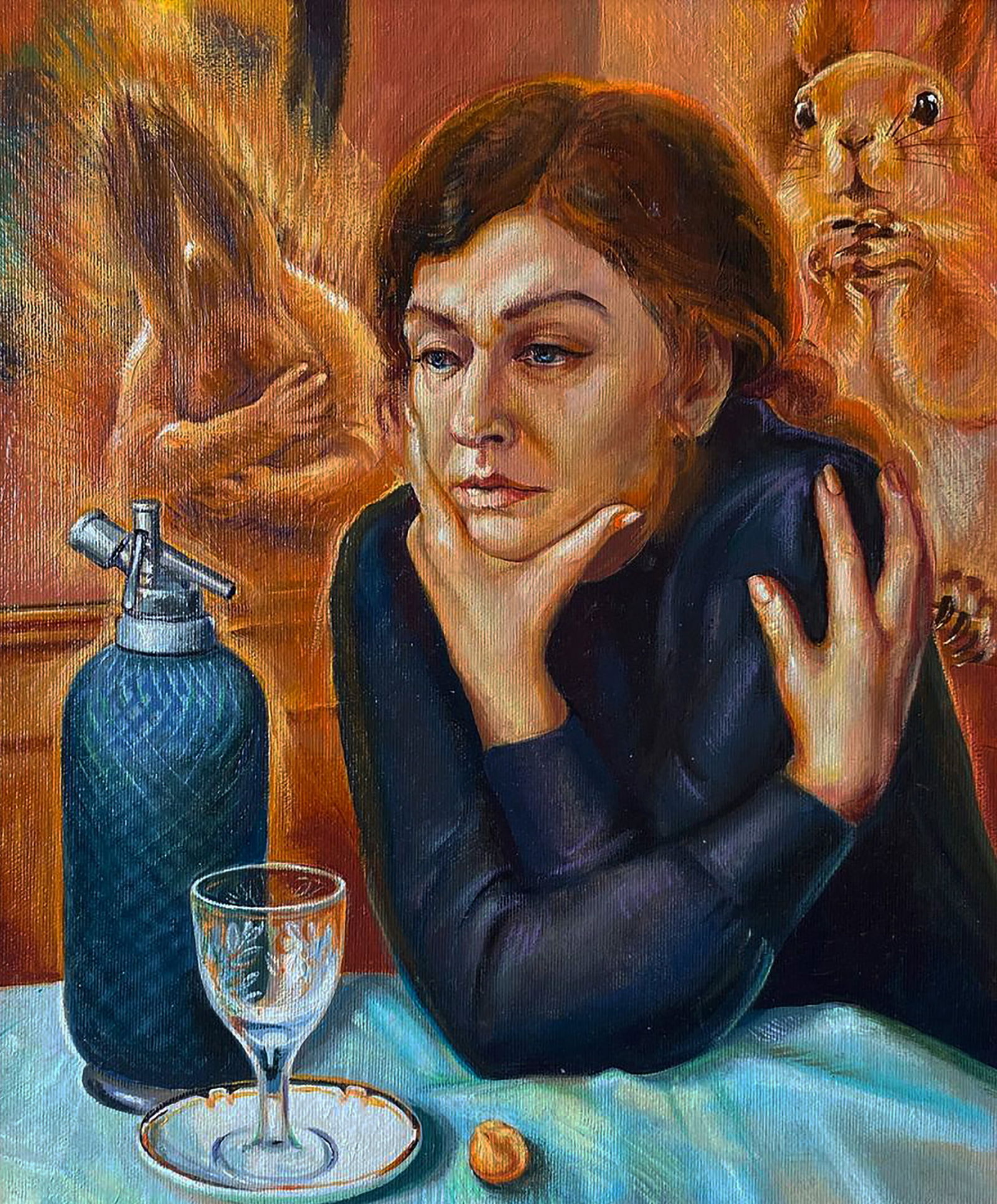 Oil painting After absinthe Natalia Bulat - 2