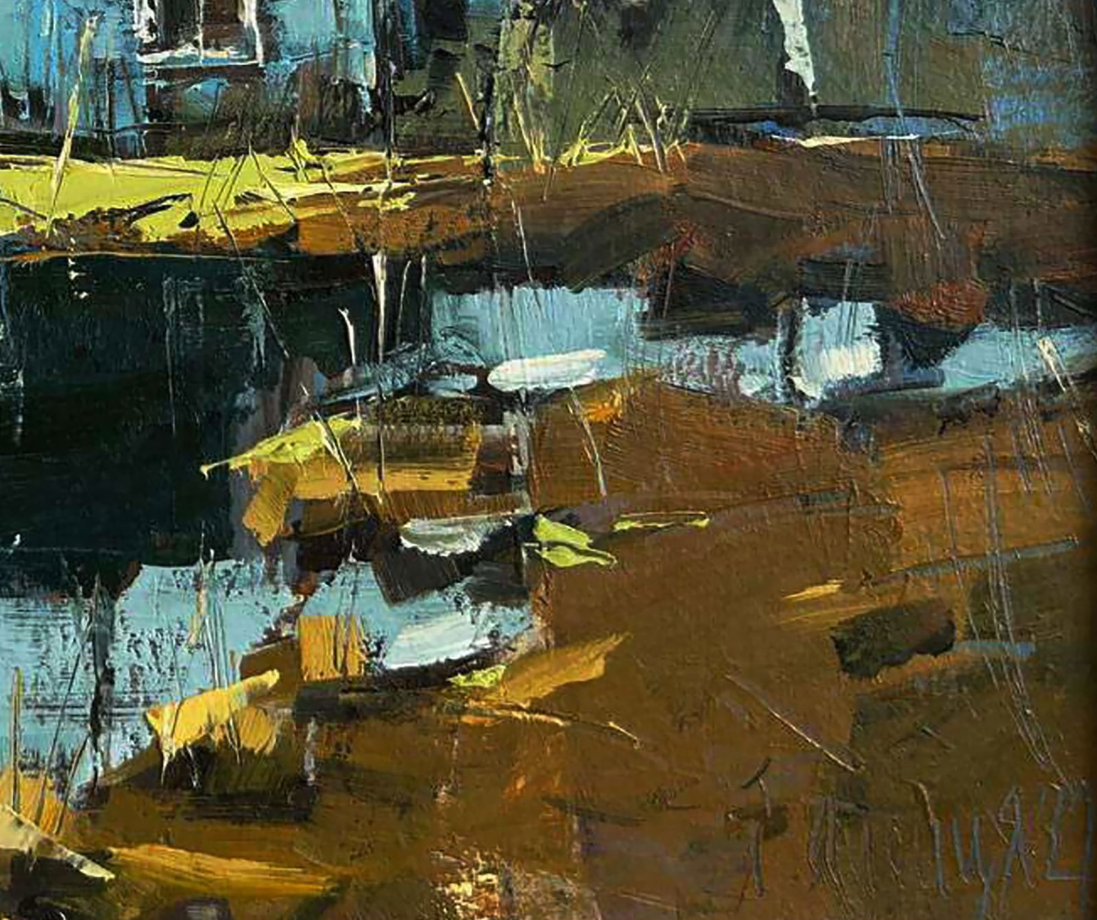 Oil painting House on the swamp Igor Lysytsya - 3