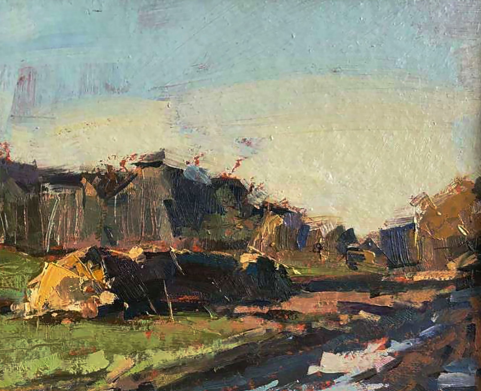 Oil painting In the autumn fields after the rain Igor Lysytsya - 6